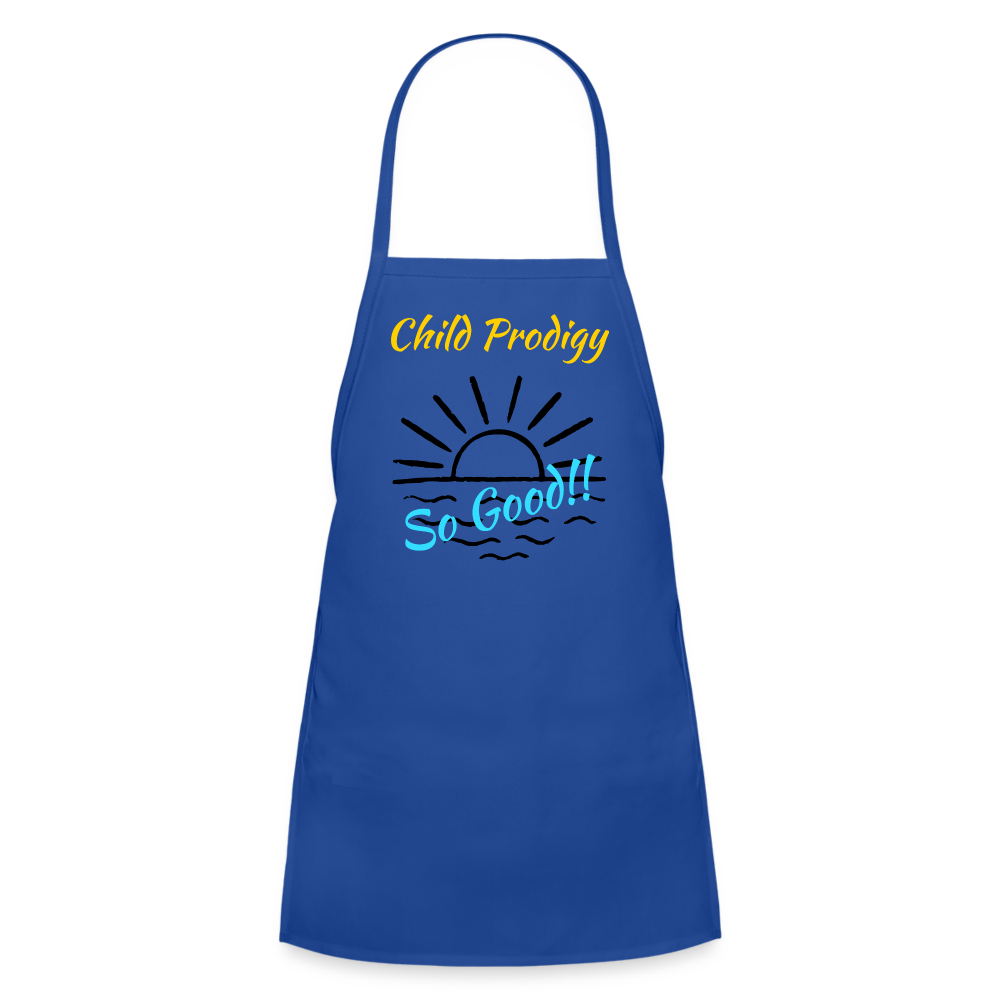 Child Prodigy Kids' Apron - royal blue