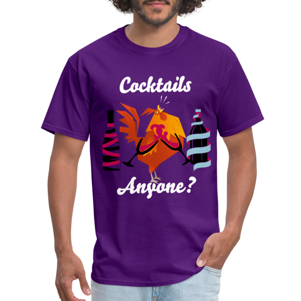 Cock Tails T-Shirt - purple