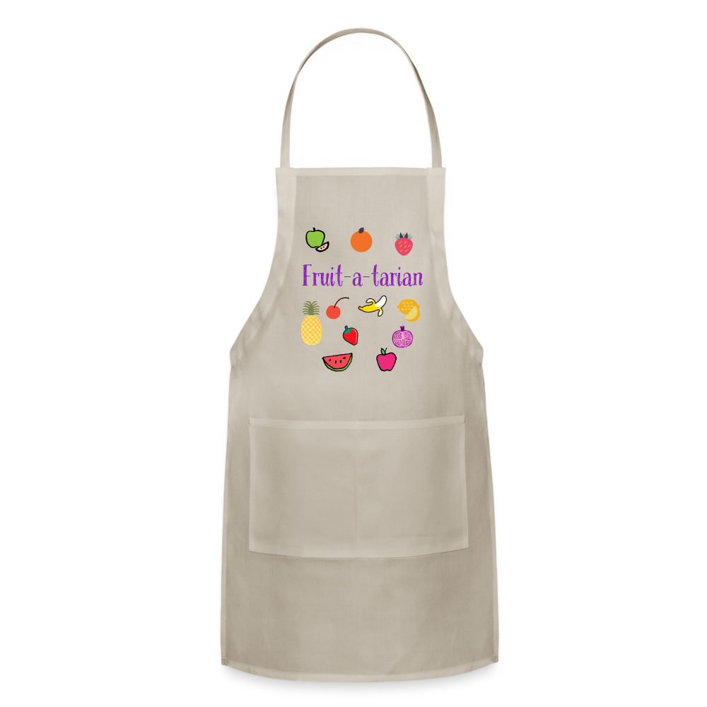 Fruit-a-tarian Adjustable Apron - natural