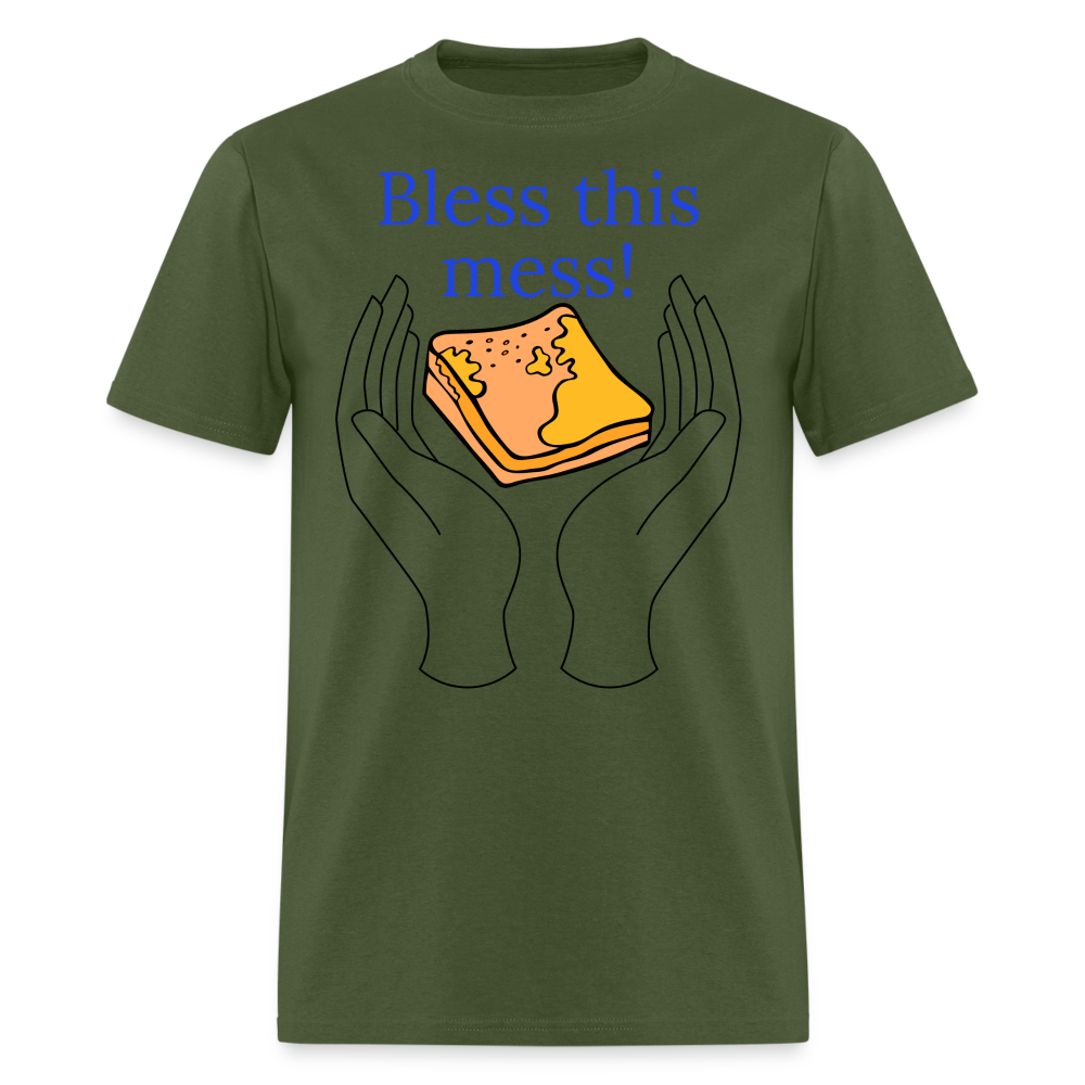 Bless This Mess T-Shirt - military green