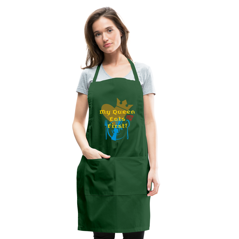 My Queen Adjustable Apron - forest green