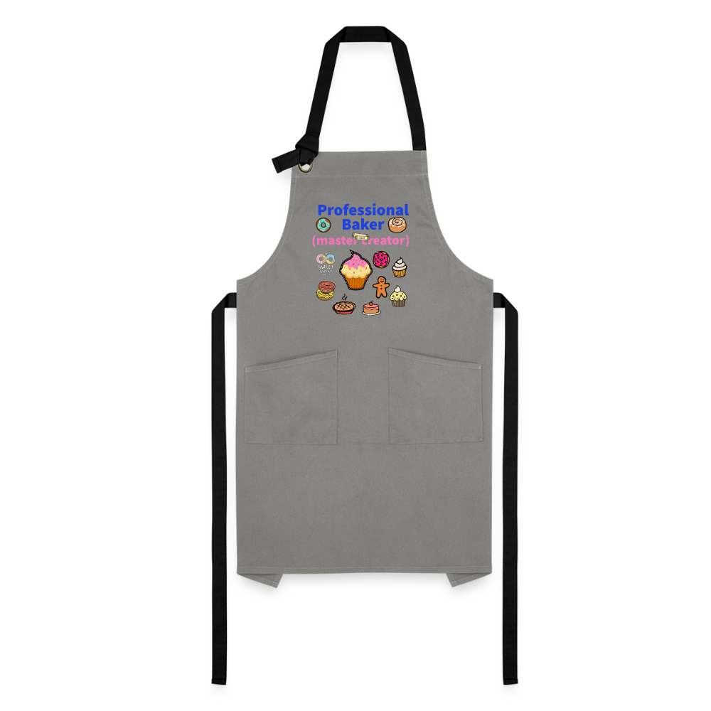 Prof Baker Artisan Apron - gray/black