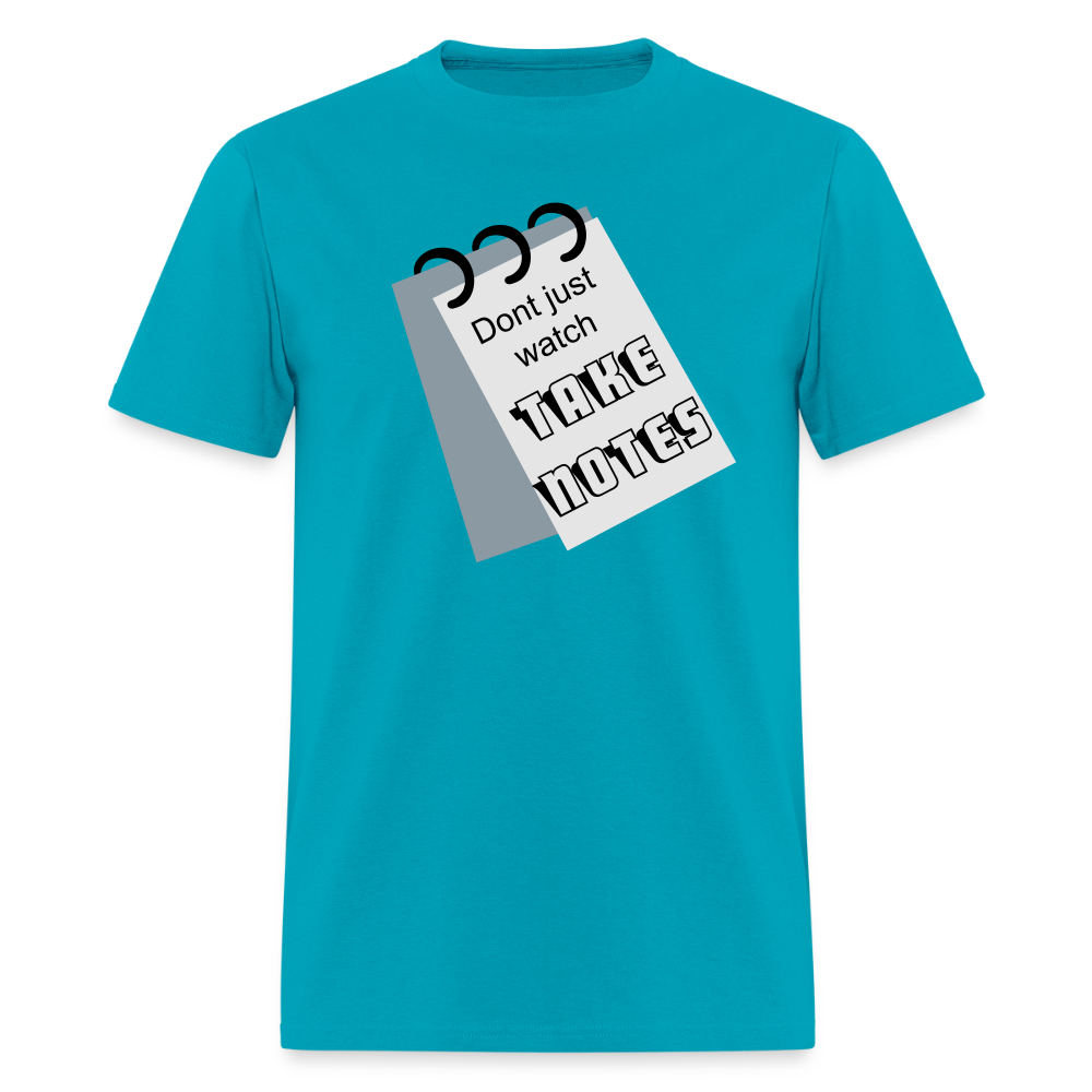 Take Notes T-shirt - turquoise