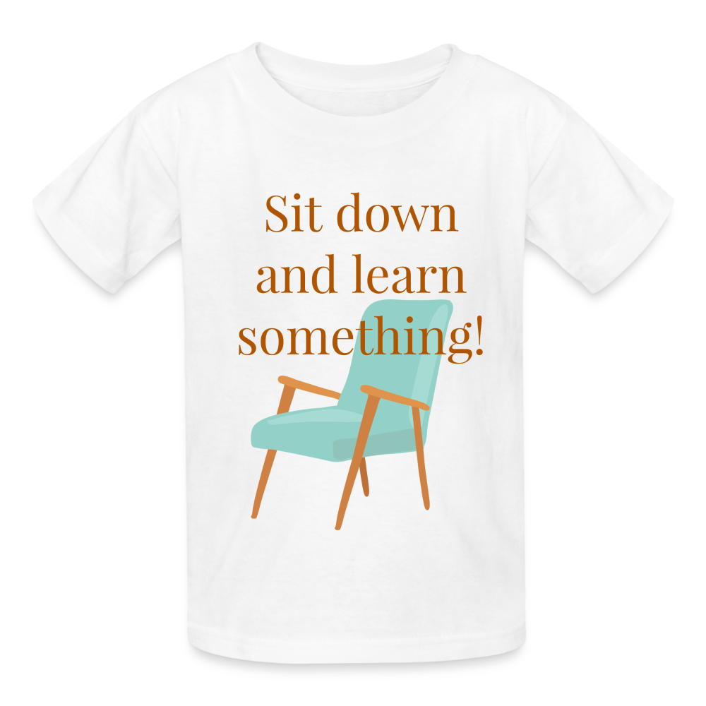 Sit Down Youth T-Shirt - white