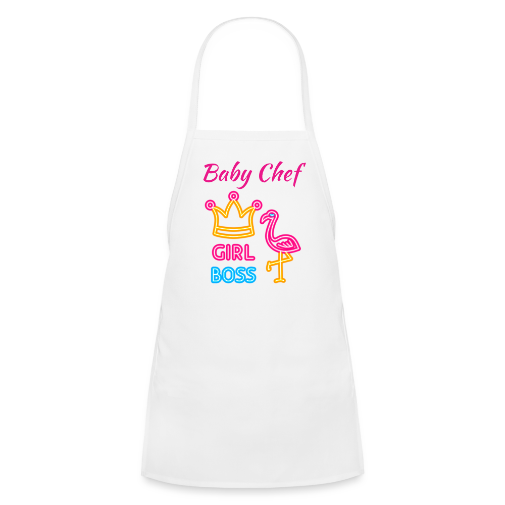 Baby Chef GB Kids' Apron - white