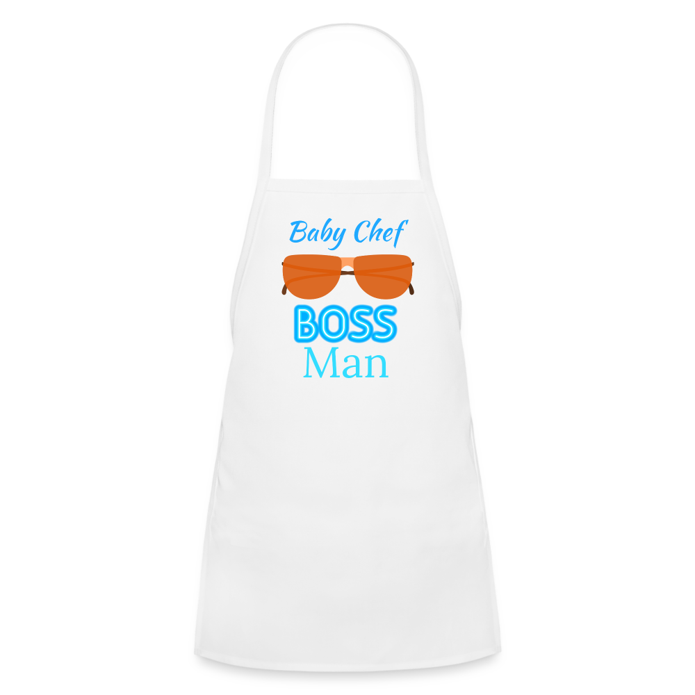 Baby Chef BM Kids' Apron - white