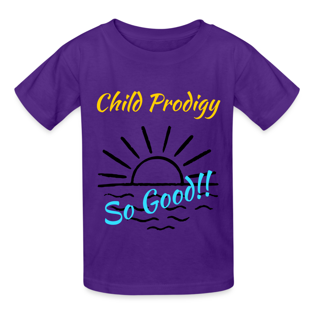 Child Prodigy Gildan Ultra Cotton Youth T-Shirt - purple