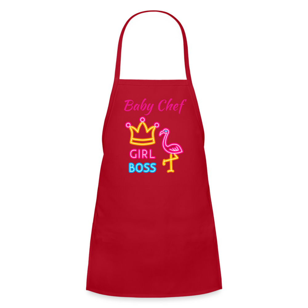 Baby Chef GB Kids' Apron - red