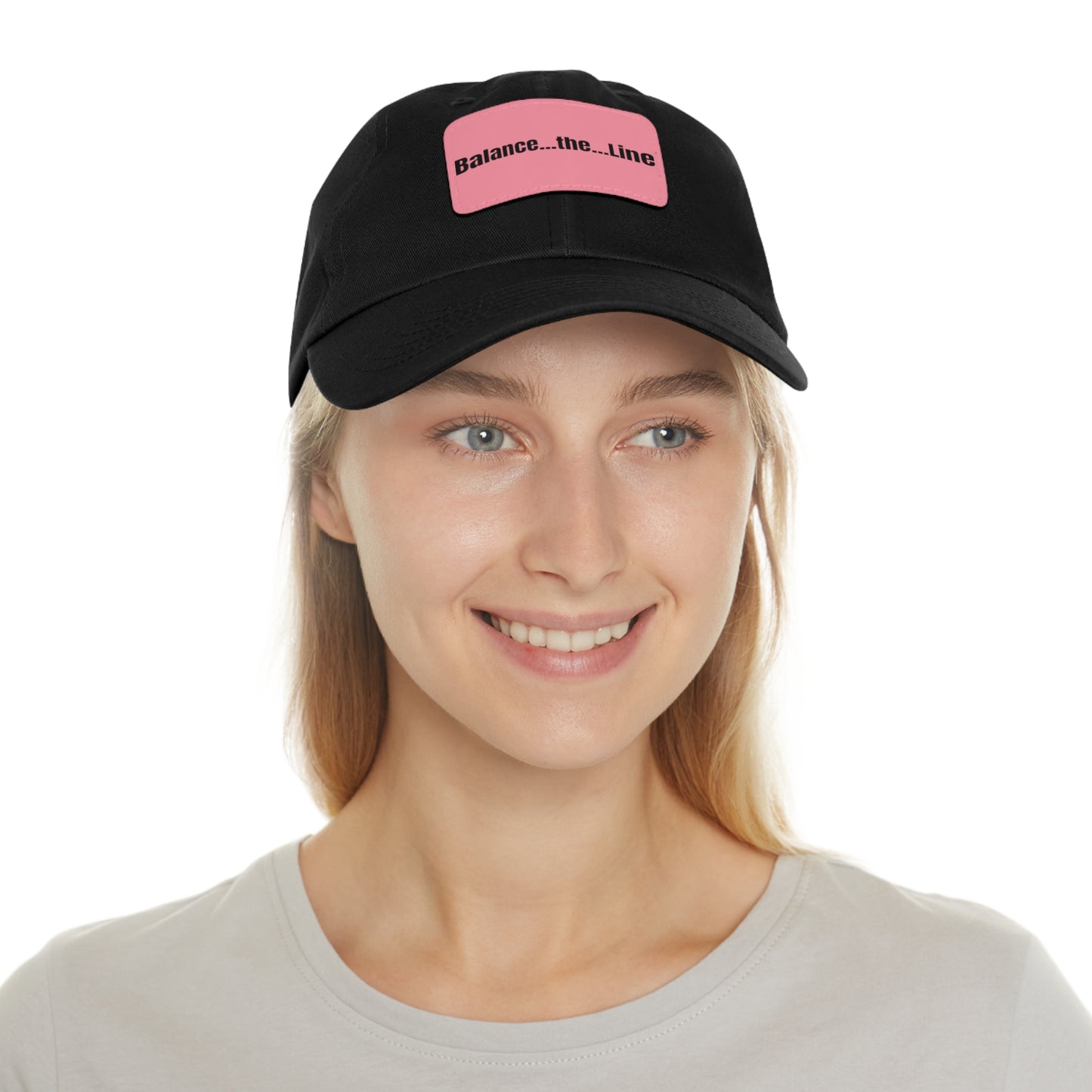 Balance the Line Dad Hat Leather Patch (RB)