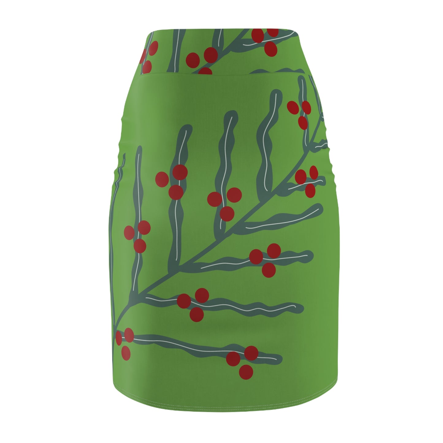 Festive Floral Women's Pencil Skirt GR