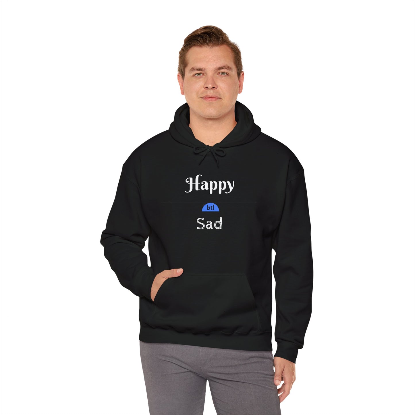 Happy/Sad Hooded Sweatshirt