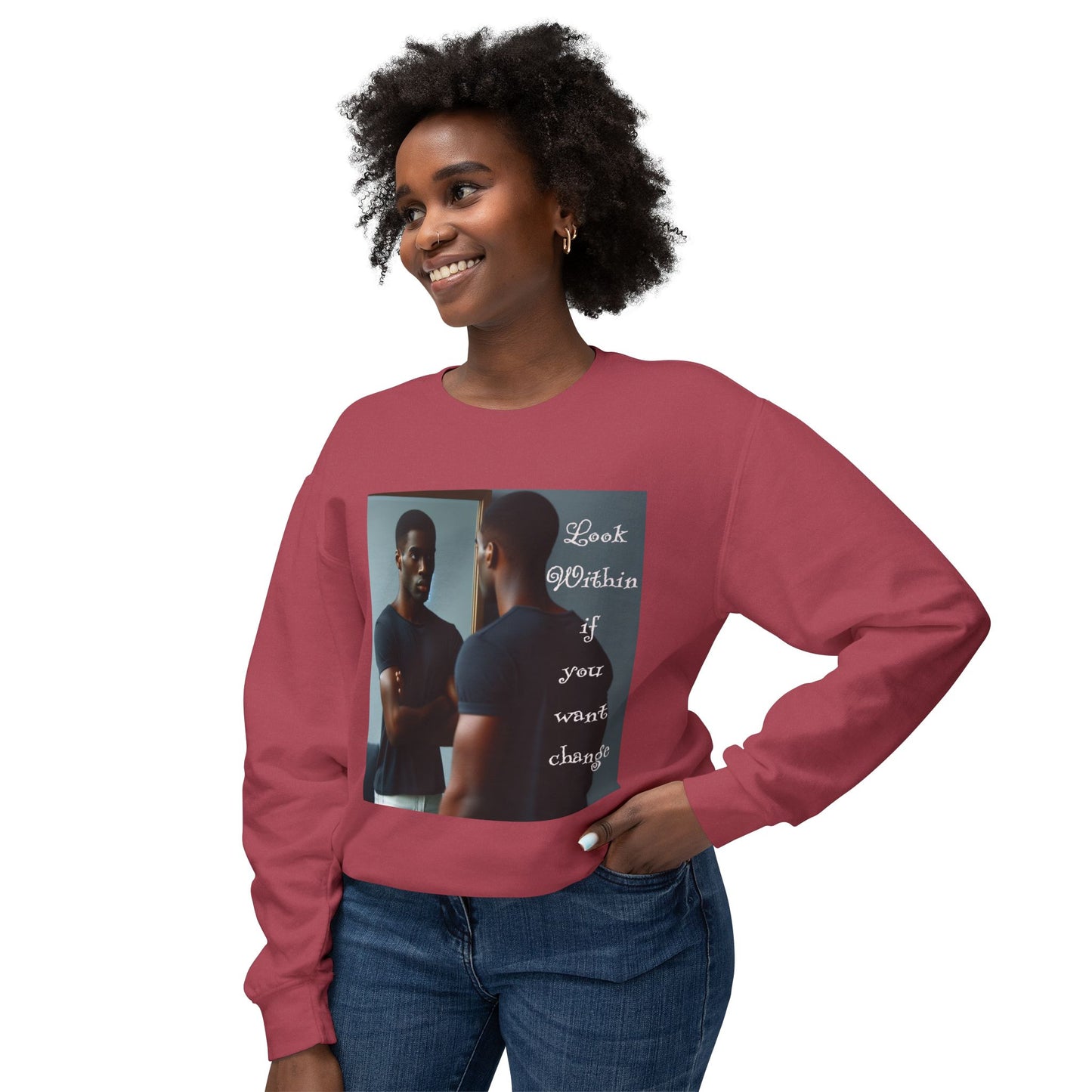 Look Within Unisex Crewneck Sweatshirt