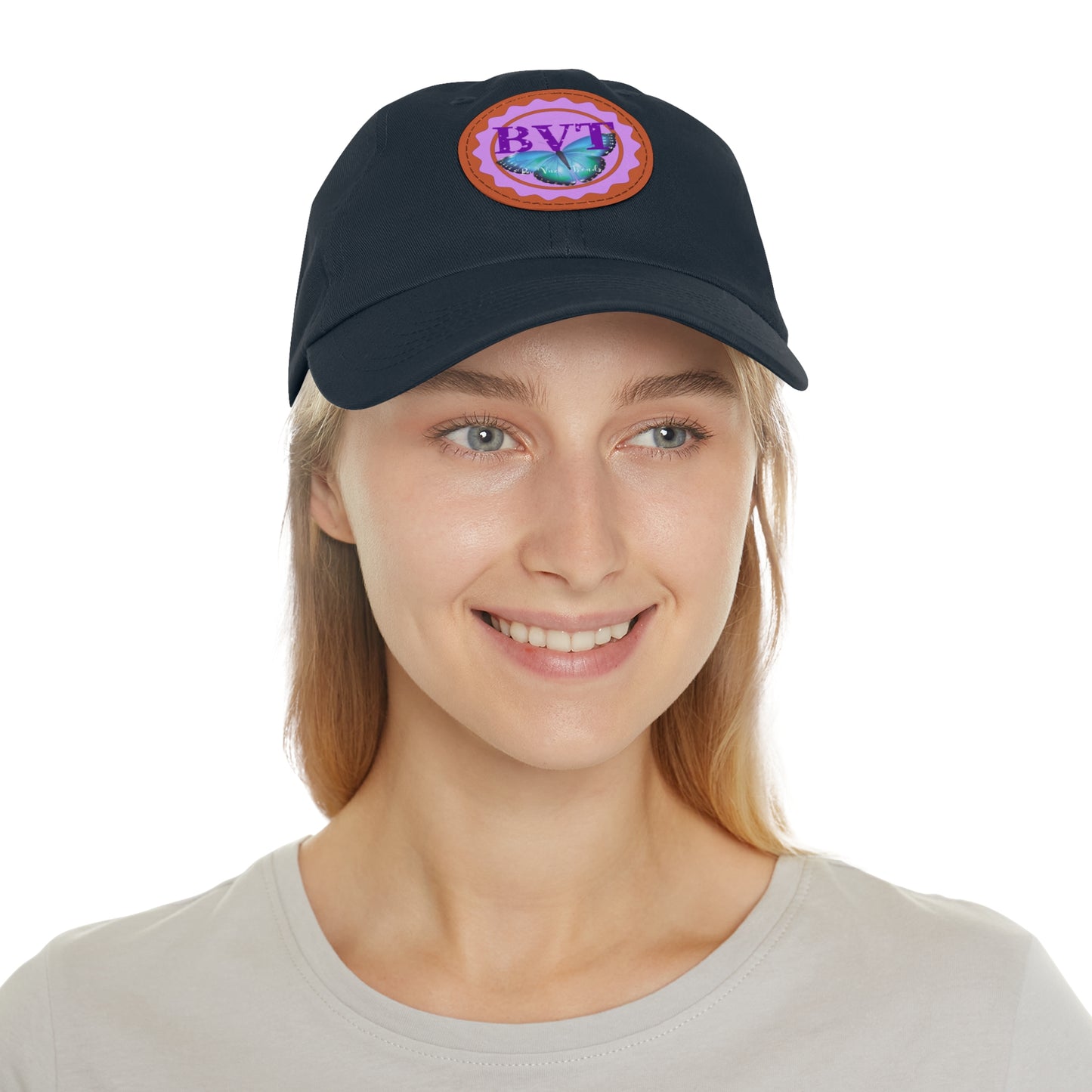 Ba Vuzi Trends Hat Leather Patch (Rd)