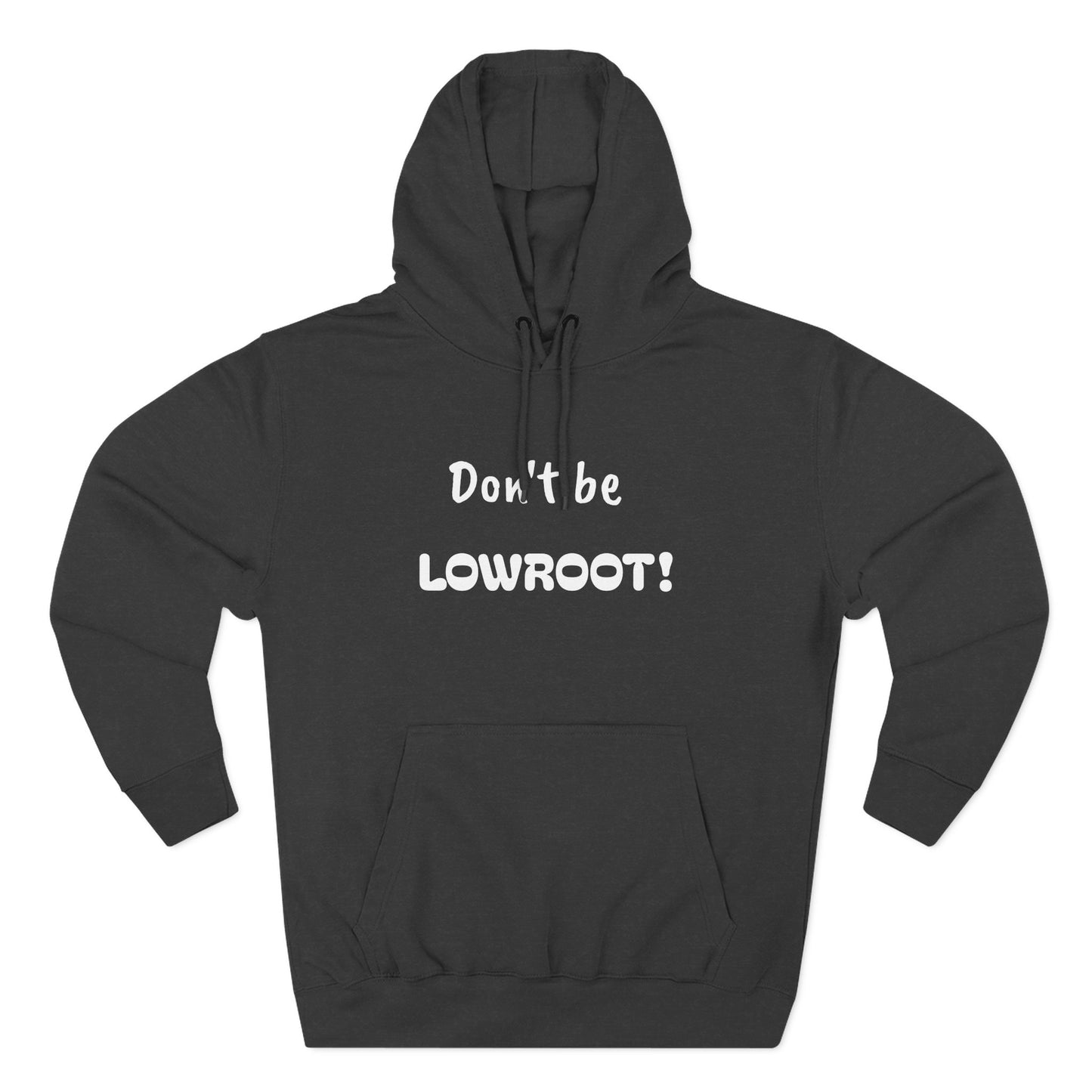Playful Fleece Hoodie with Witty Text - Lowroot!