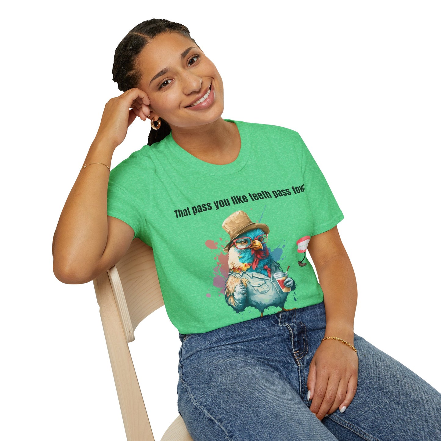 Teeth Pass Fowl Softstyle T-Shirt