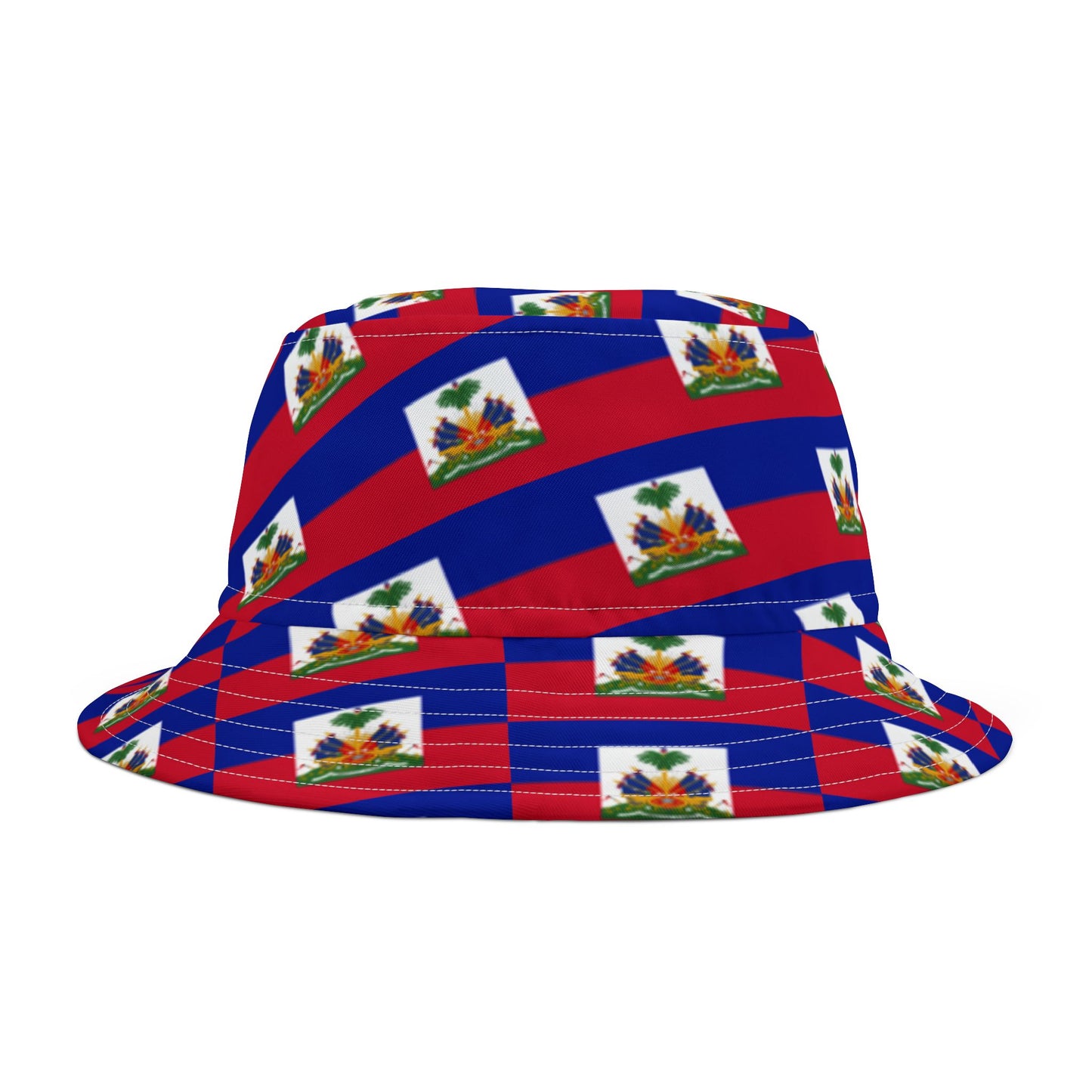 Haiti Hat Lg Patterned Bucket
