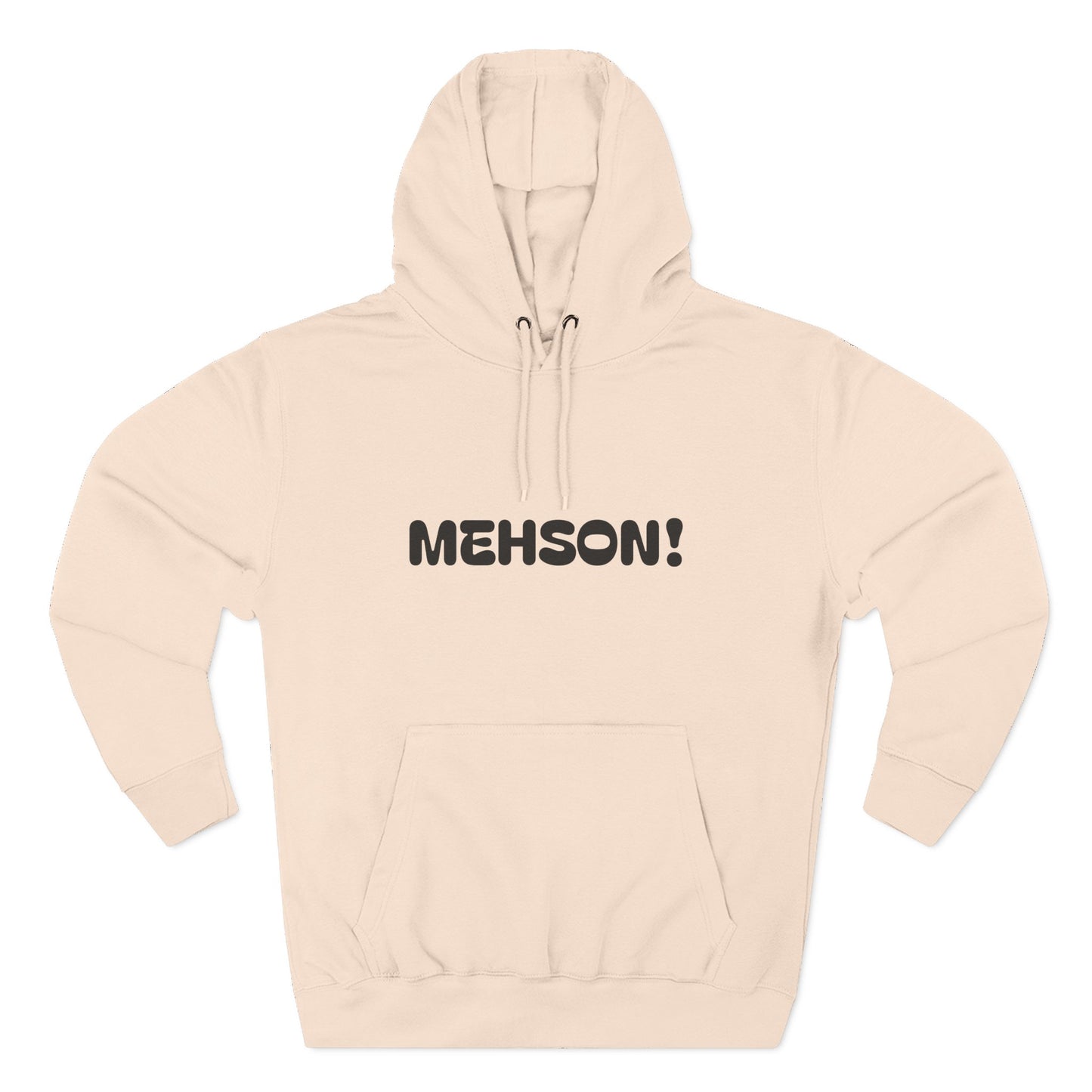 Playful Fleece Hoodie with Witty Text - Mehson!