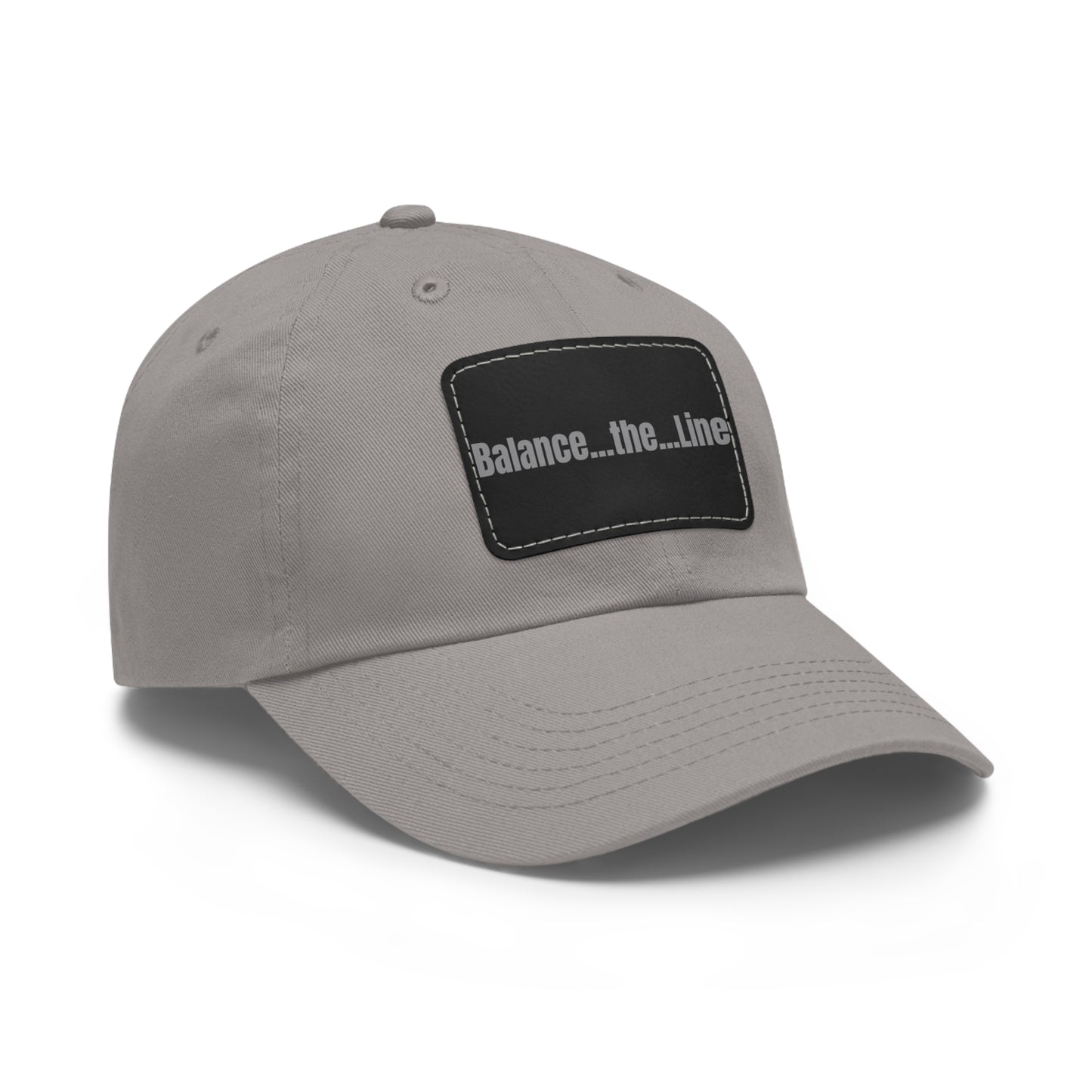Balance the Line Dad Hat Leather Patch (RG)