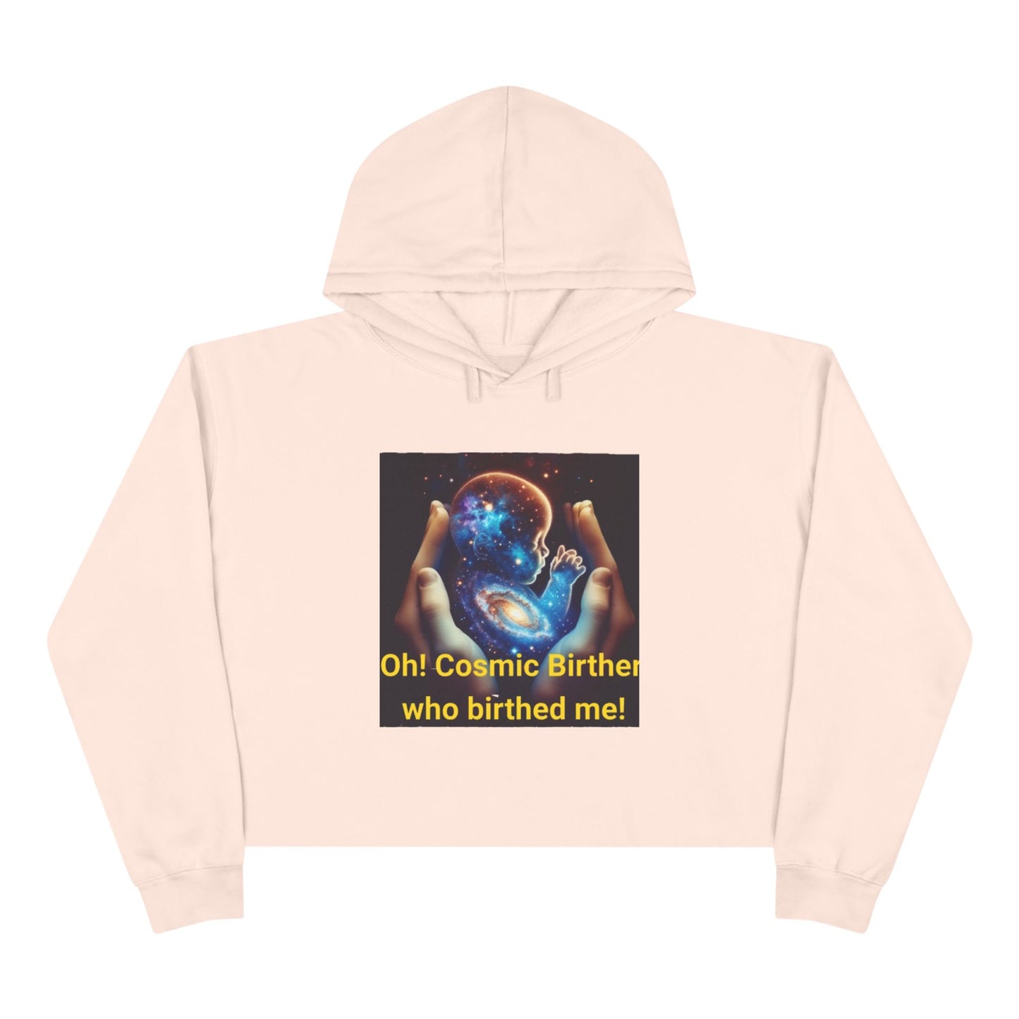 Cosmic Birth Crop Hoodie