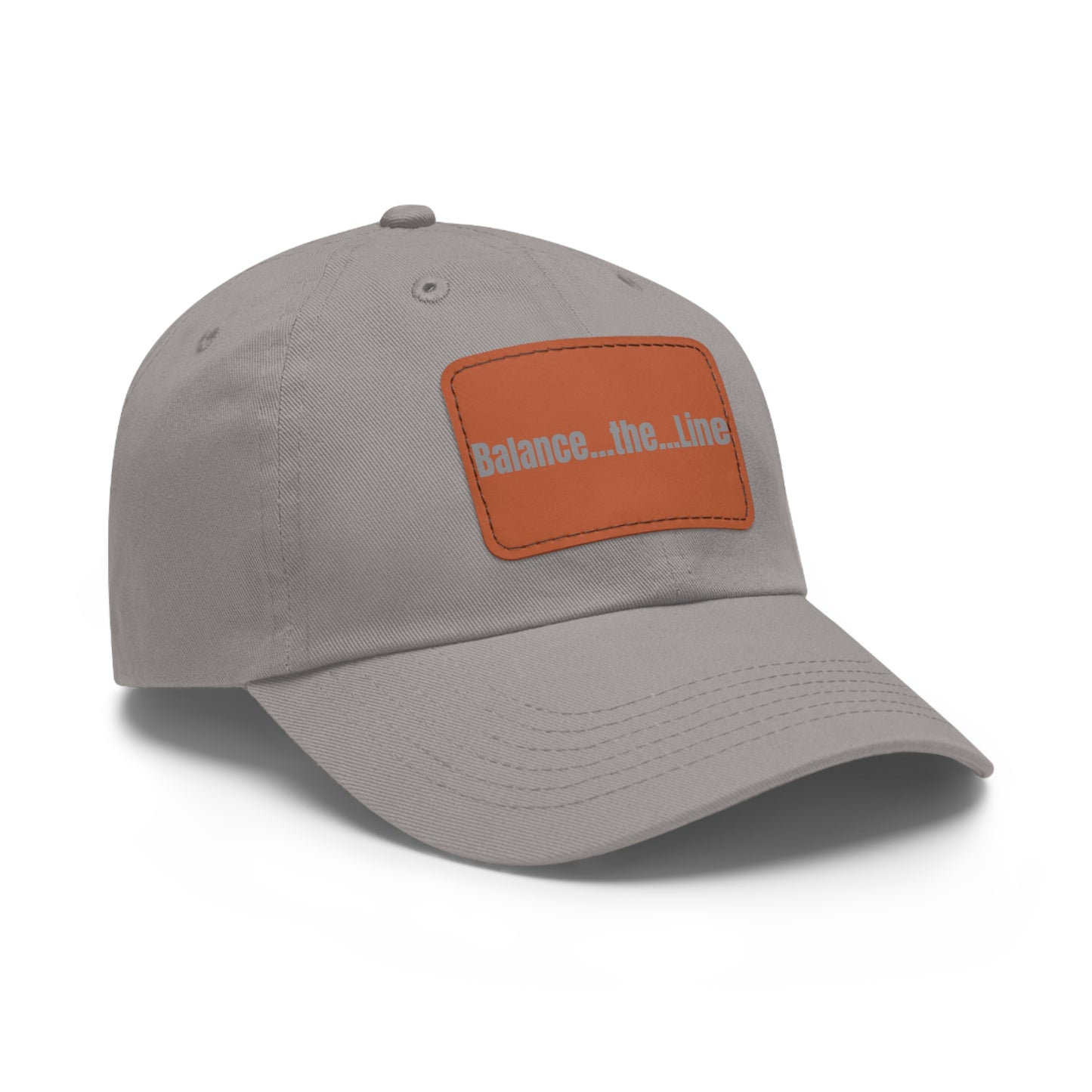 Balance the Line Dad Hat Leather Patch (RG)