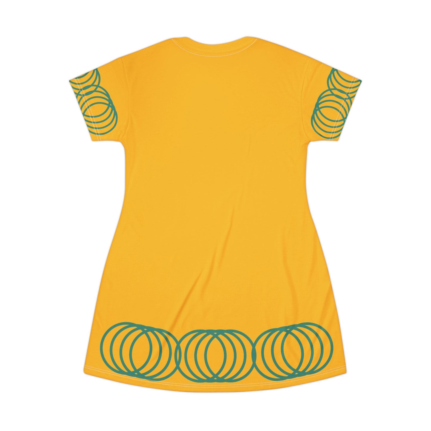 T-Shirt Dress Golden Bohemian