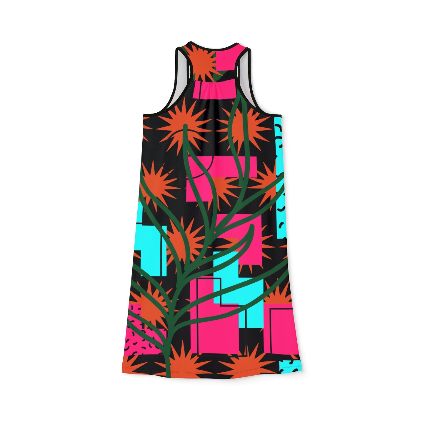 Tropical Print Racerback Dress B