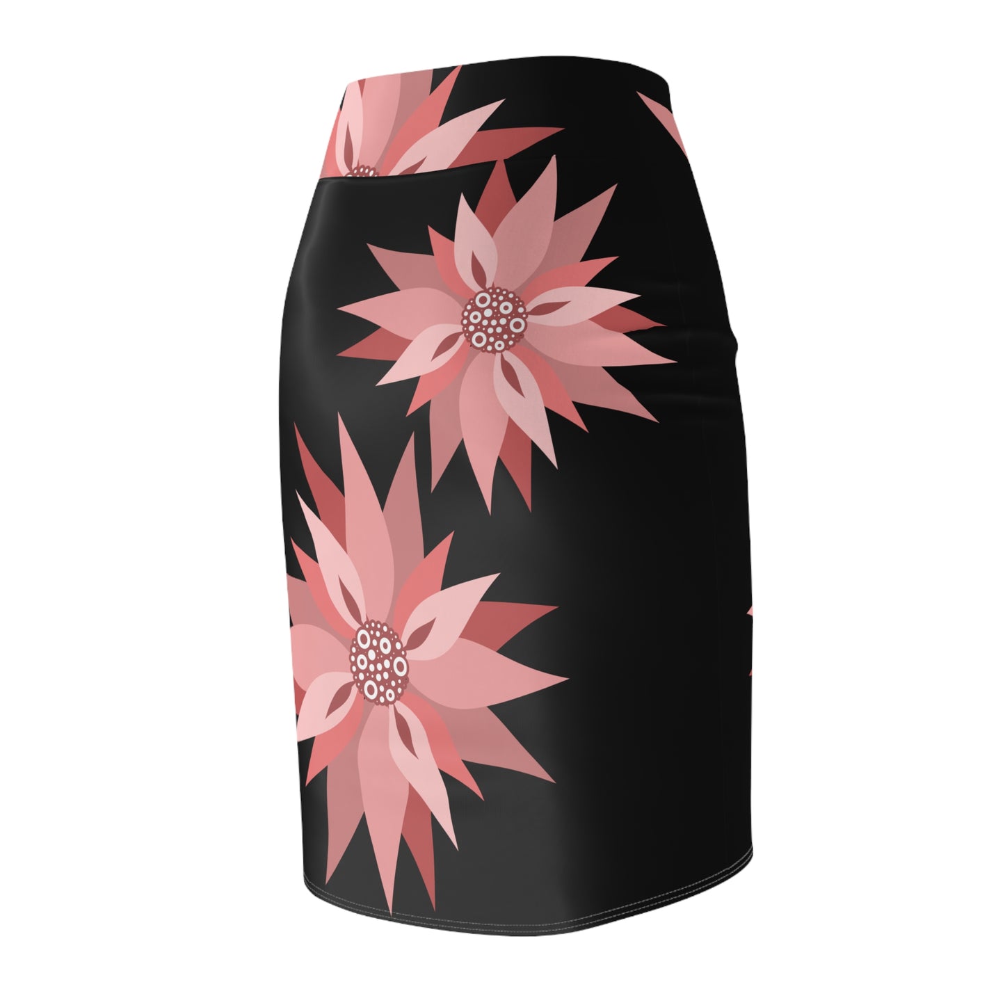 Floral Women's Pencil Skirt Bl