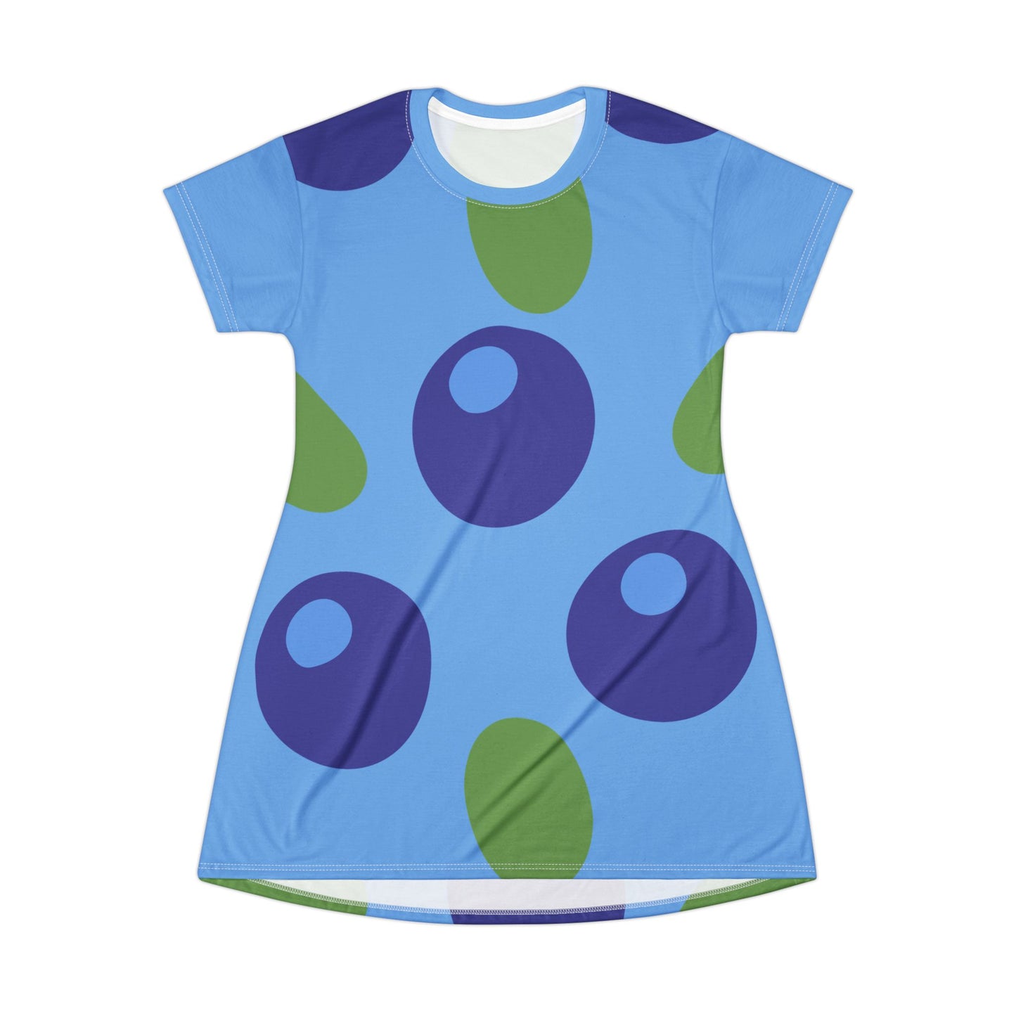 T-Shirt Dress Vibrant Blue Berry