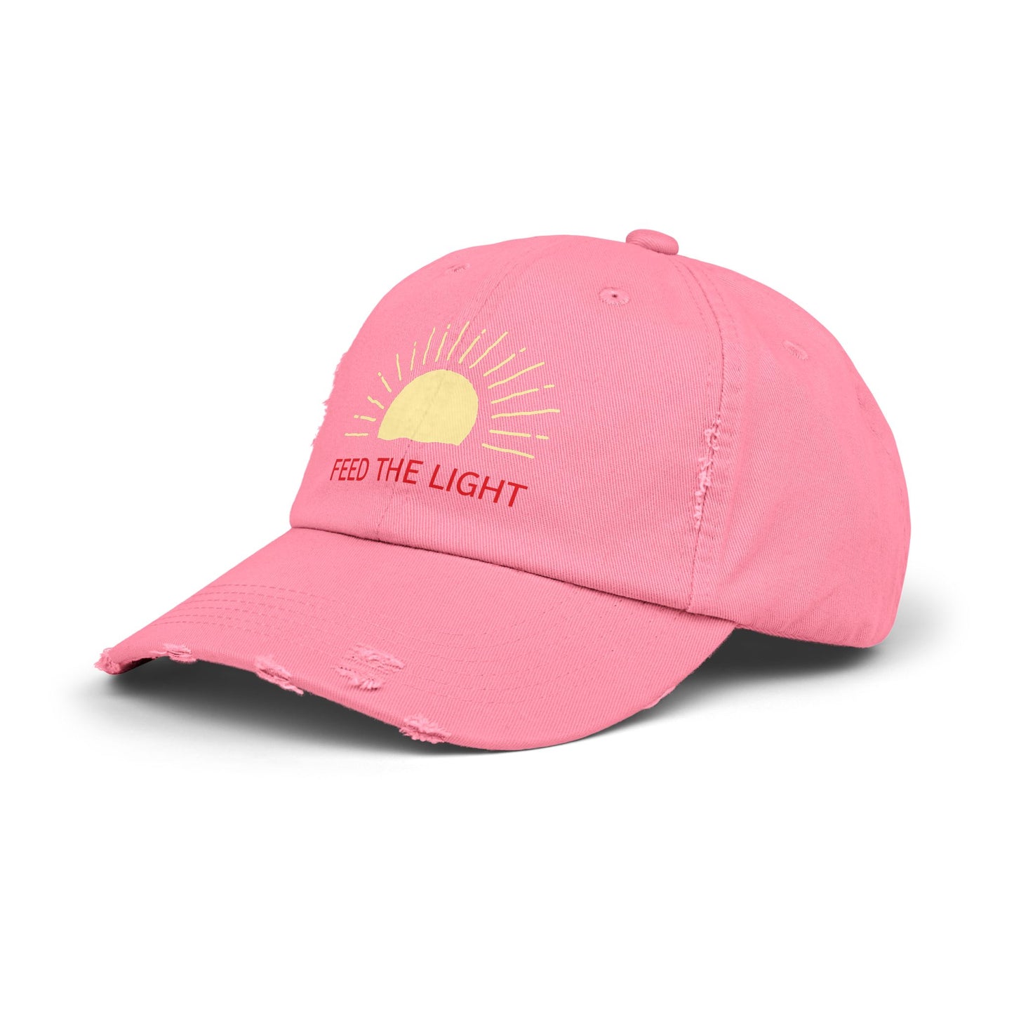 Feed The Light Unisex Distressed Cap