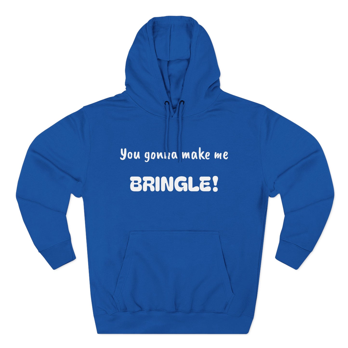 Playful Fleece Hoodie with Witty Text - Bringle