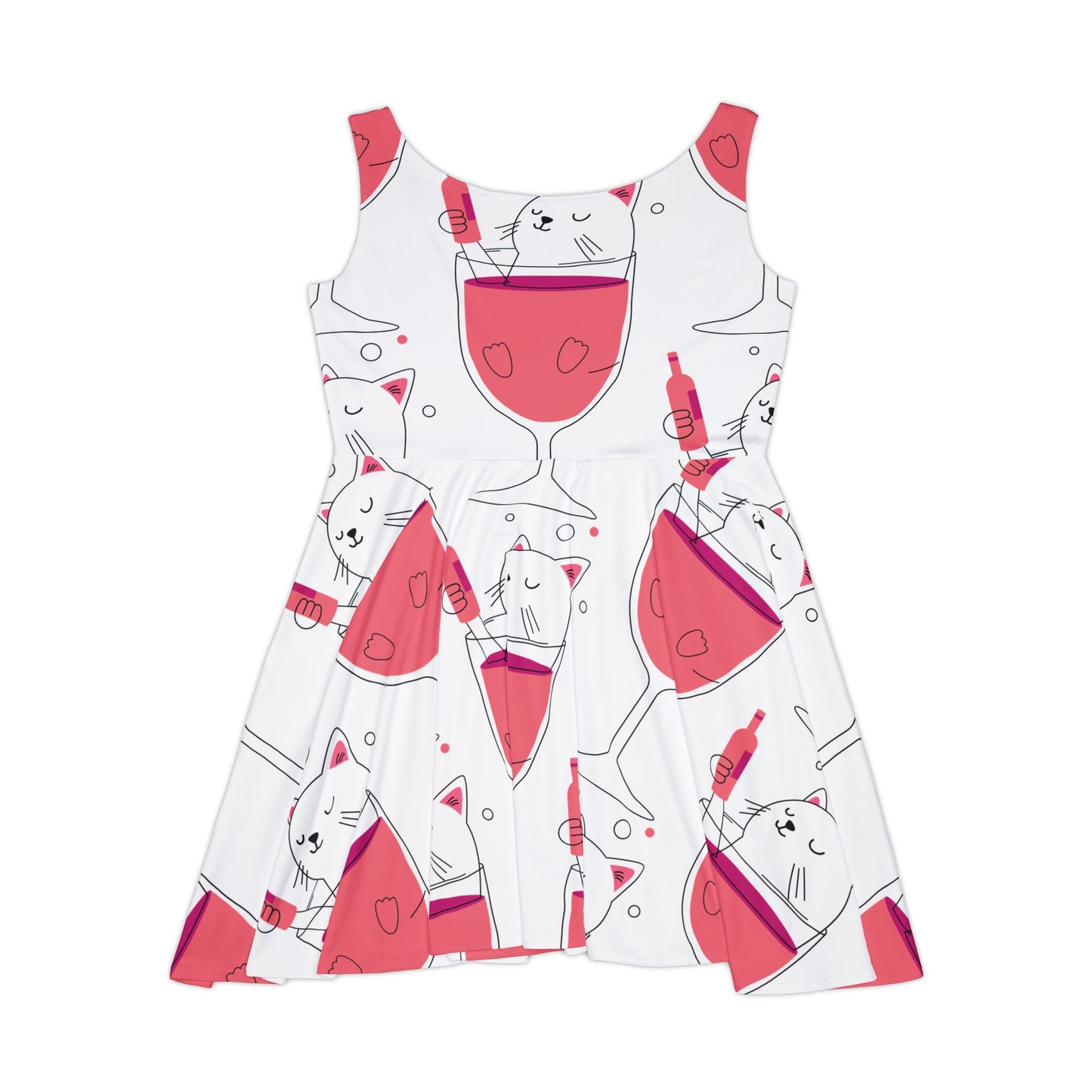 Skater Dress Bloody Mary Cat Print