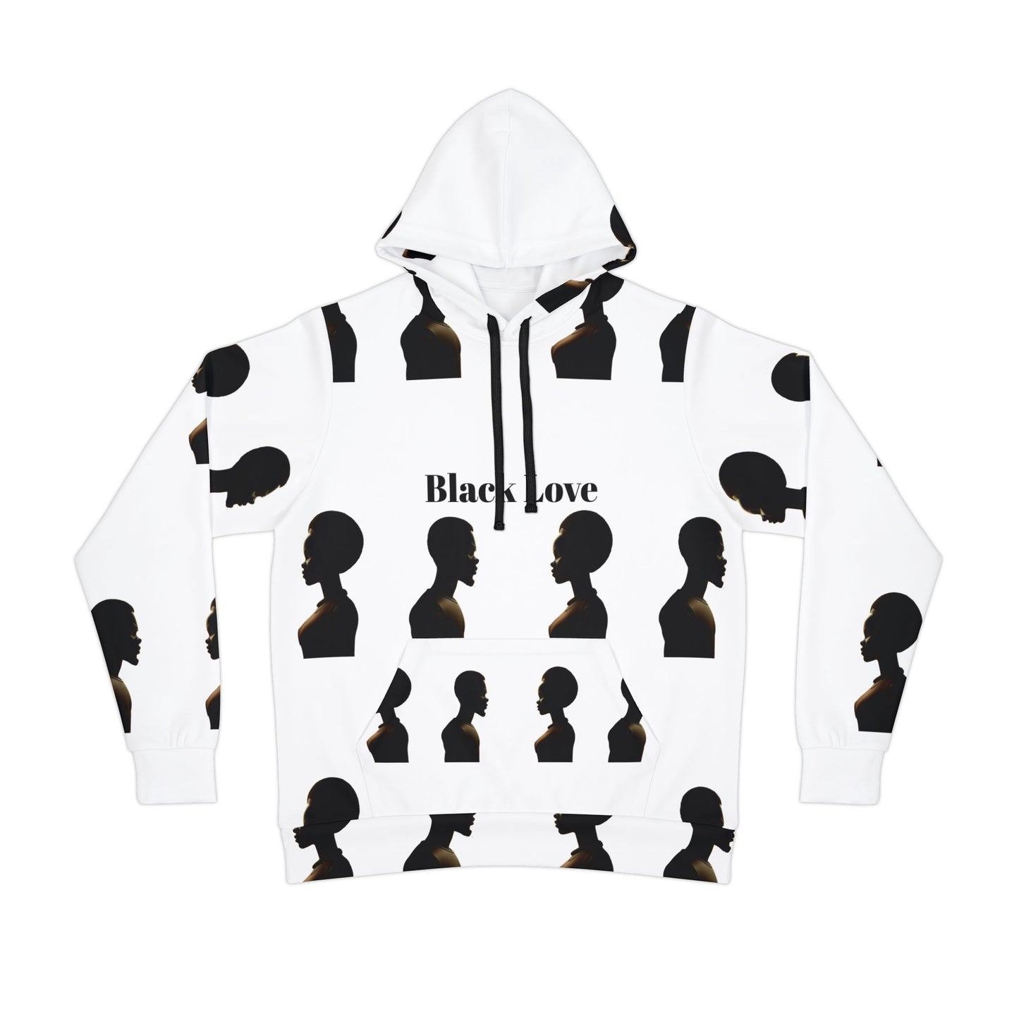 Black Love Athletic Hoodie for Empowerment and Style