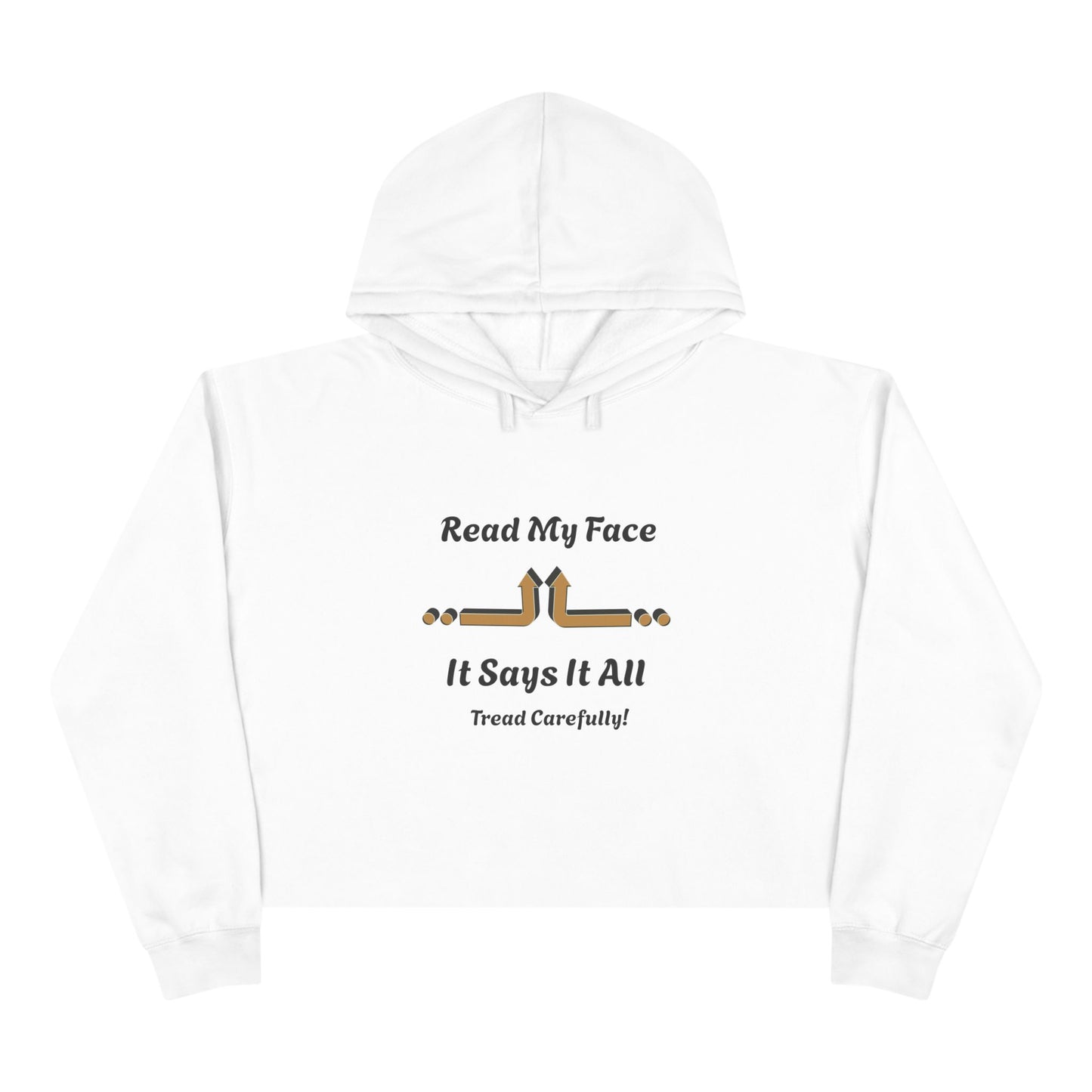 Read My Face Crop Hoodie