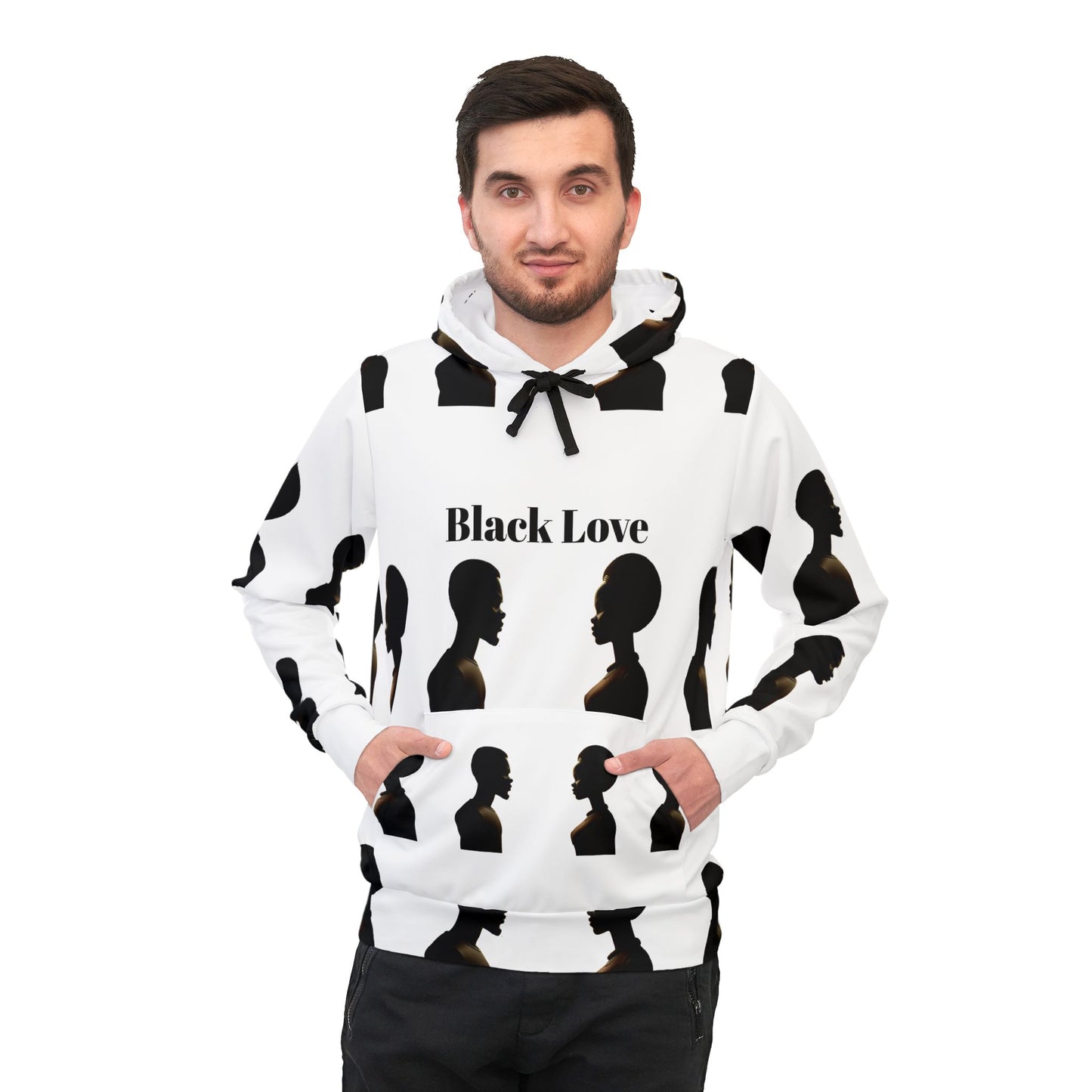 Black Love Athletic Hoodie for Empowerment and Style