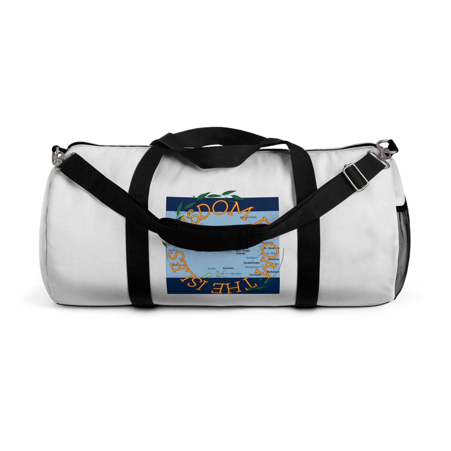 Wisdom from the Isles Duffel Bag (White)