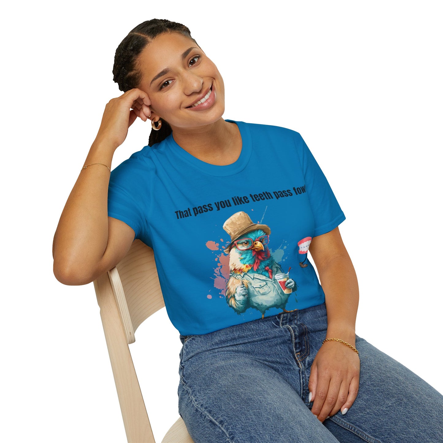 Teeth Pass Fowl Softstyle T-Shirt