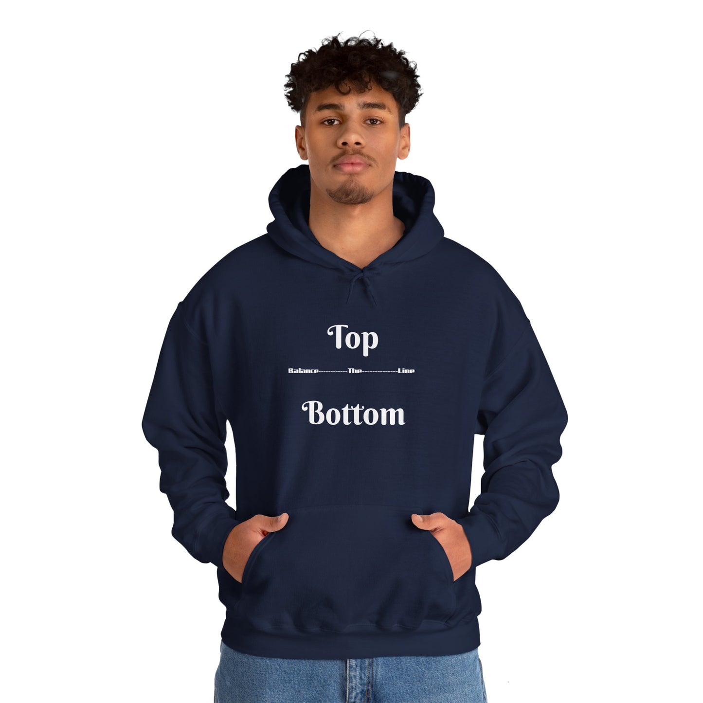 Top/Bottom Hooded Sweatshirt