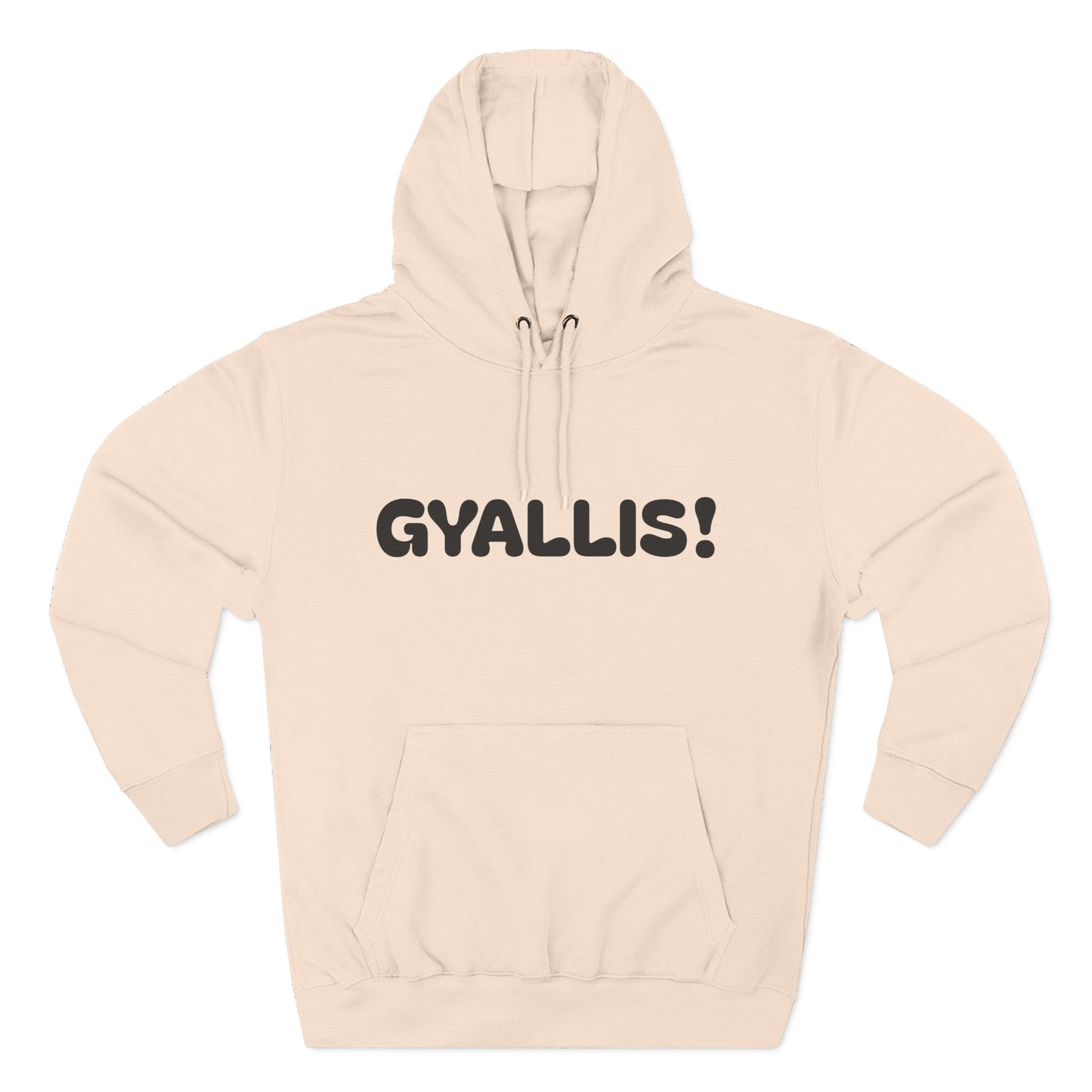 Playful Fleece Hoodie with Witty Text - Gyallis!
