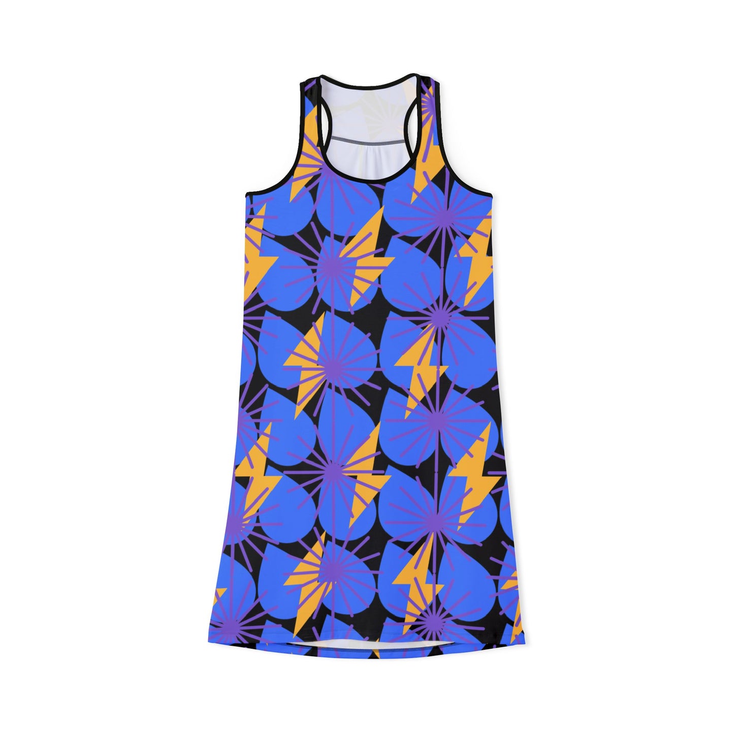 Vibrant Floral Racerback Dress B
