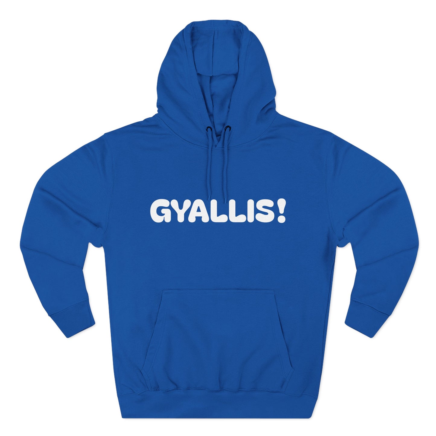 Playful Fleece Hoodie with Witty Text - Gyallis!