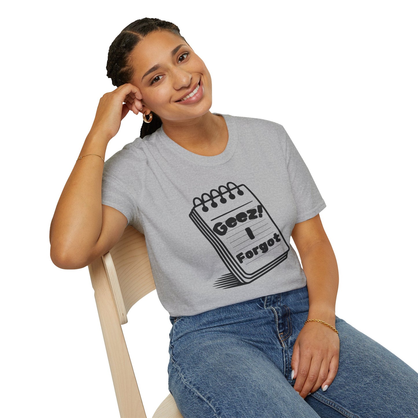 Funny Reminder Unisex Softstyle Tee for Forgetful Friends, Everyday Humor Shirt
