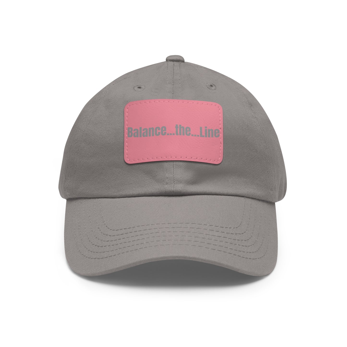 Balance the Line Dad Hat Leather Patch (RG)