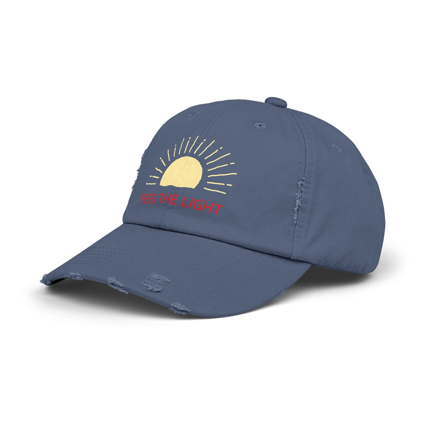 Feed The Light Unisex Distressed Cap