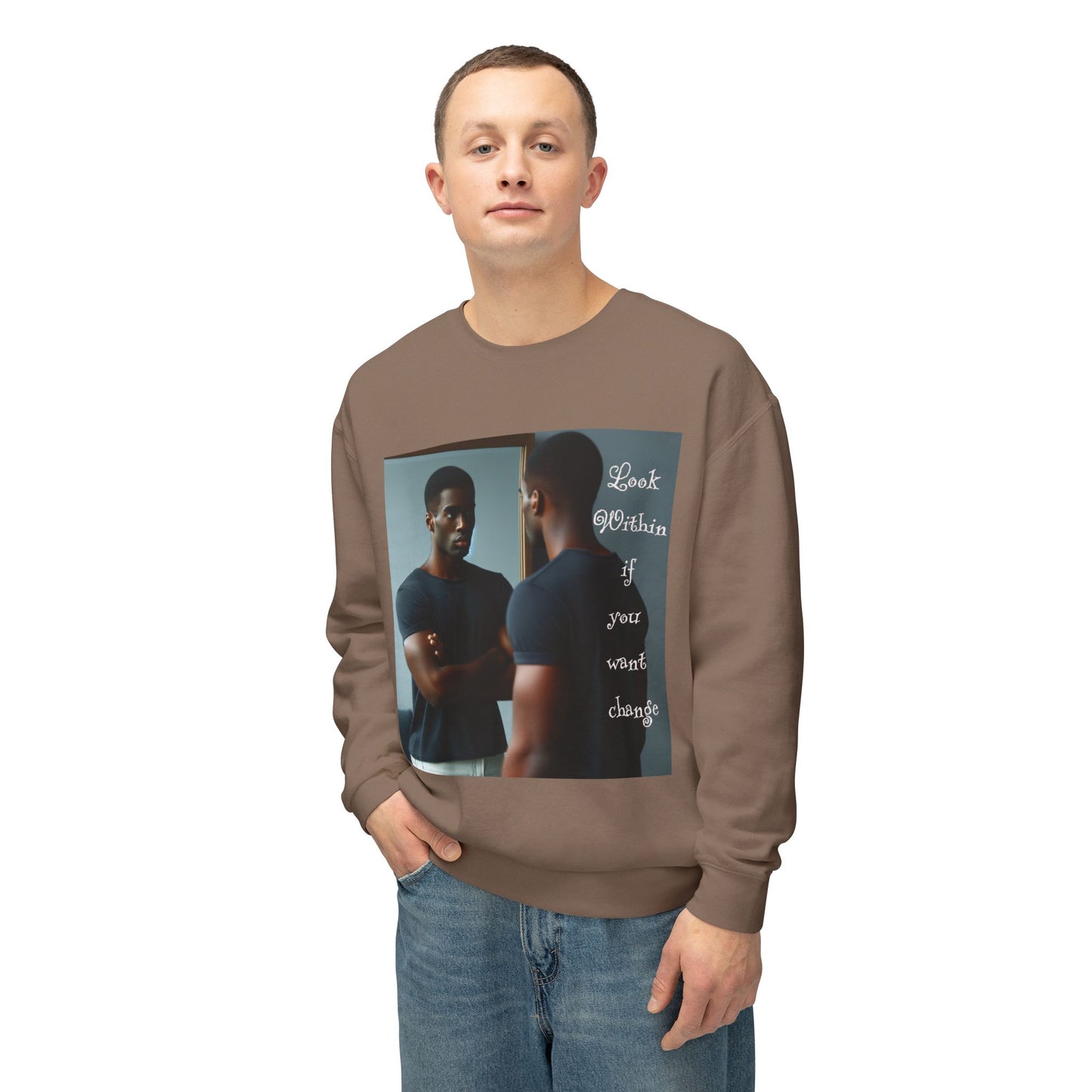 Look Within Unisex Crewneck Sweatshirt