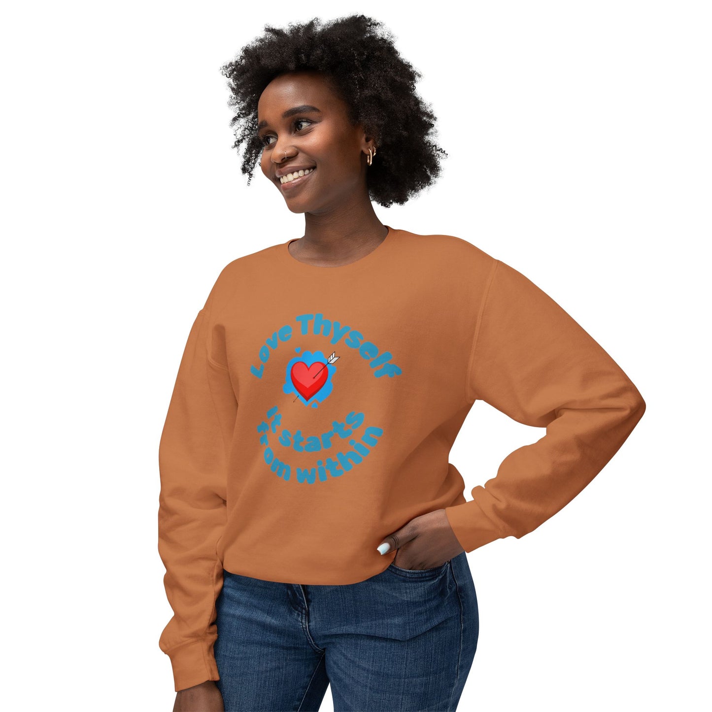 Love Thyself Unisex Lightweight Sweatshirt