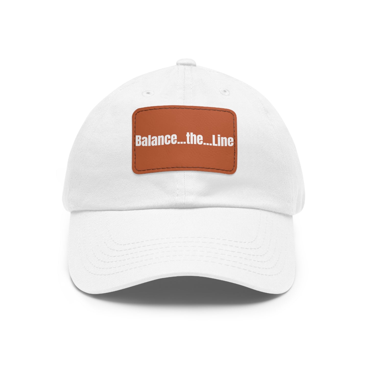 Balance the Line Dad Hat Leather Patch (RW)