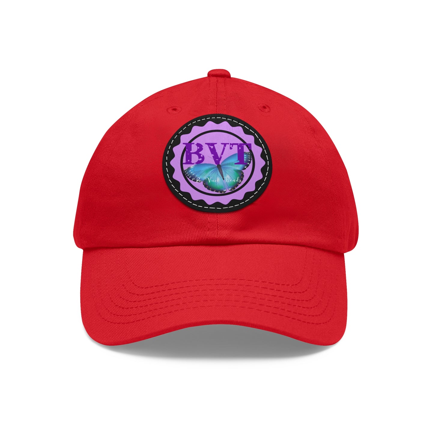 Ba Vuzi Trends Hat Leather Patch (Rd)