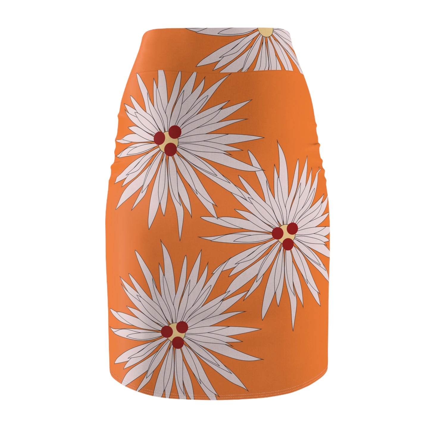 Floral Print Women's Pencil Skirt O