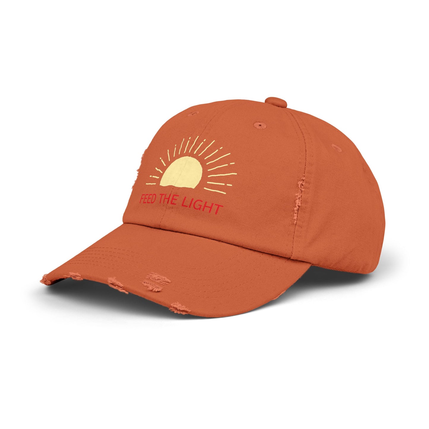 Feed The Light Unisex Distressed Cap