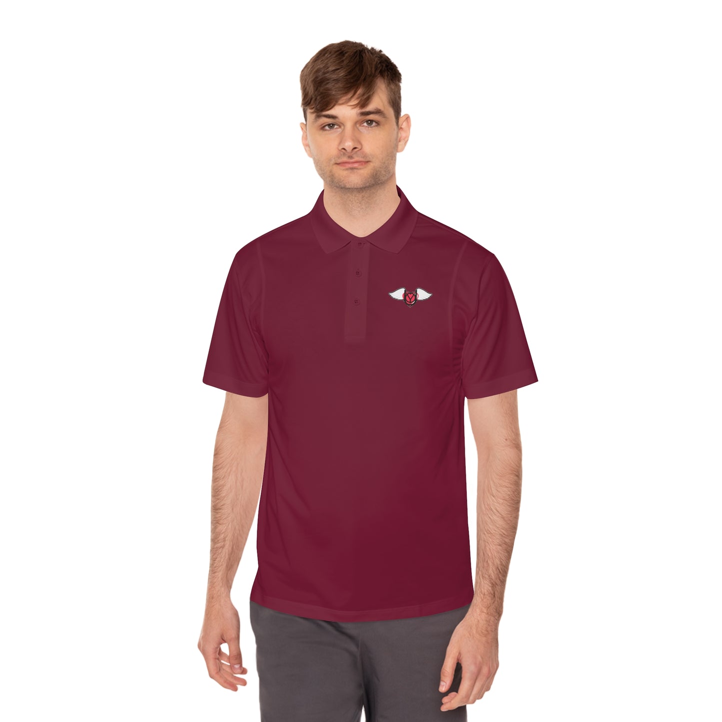 EMbrace The You Men's Sport Polo Shirt (Logo)